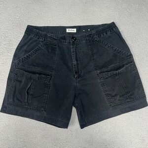 VTG Talos Shorts Men's 38 x 5‎ Black Cargo Multi Pockets Utility Outdoor Y2k